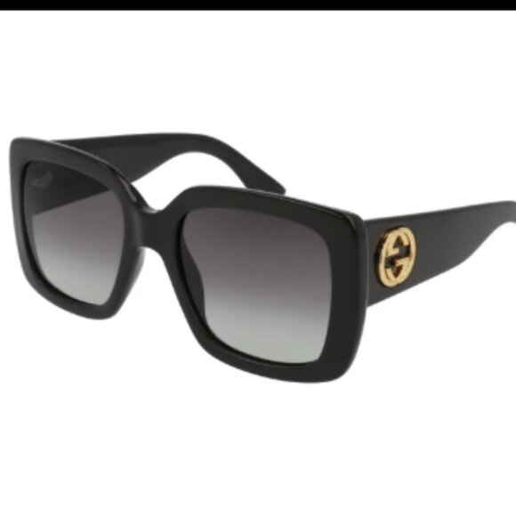 Gucci Women's Sunglasses | Style: GG0141SN-001 | Black/Gold - Picture 1 of 1